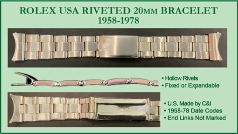 vintage rolex bracelet 7206|Rolex Bracelets: Complete List and Guide .